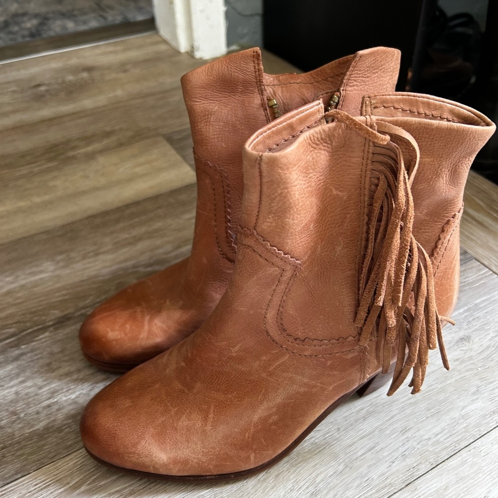 Leather boots